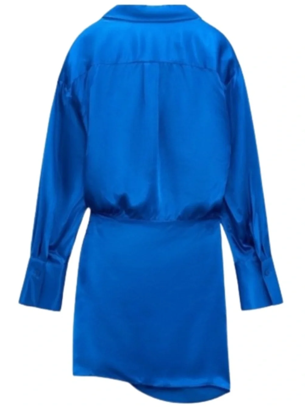 Zara - Cobalt Satin Dress - S - Picture 5 of 8